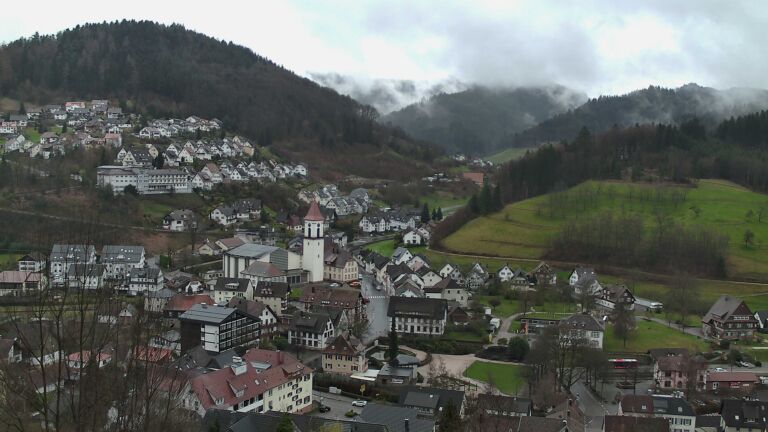 Dieses Bild zeigt eine Webcam-Aufnahme von Ottenhöfen, aufgenommen am Samstag, den 14.03.2026 um 13:50 Uhr