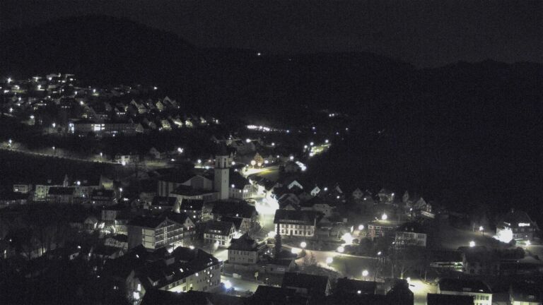 Dieses Bild zeigt eine Webcam-Aufnahme von Ottenhöfen, aufgenommen am Freitag, den 13.03.2026 um 23:00 Uhr