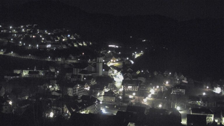 Dieses Bild zeigt eine Webcam-Aufnahme von Ottenhöfen, aufgenommen am Mittwoch, den 17.12.2025 um 00:30 Uhr