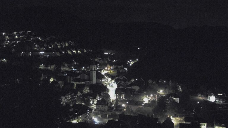 Dieses Bild zeigt eine Webcam-Aufnahme von Ottenhöfen, aufgenommen am Donnerstag, den 08.10.2026 um 00:00 Uhr