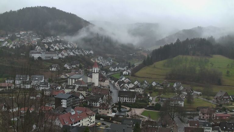 Dieses Bild zeigt eine Webcam-Aufnahme von Ottenhöfen, aufgenommen am Dienstag, den 24.02.2026 um 12:50 Uhr