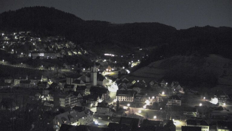 Dieses Bild zeigt eine Webcam-Aufnahme von Ottenhöfen, aufgenommen am Montag, den 02.03.2026 um 01:30 Uhr