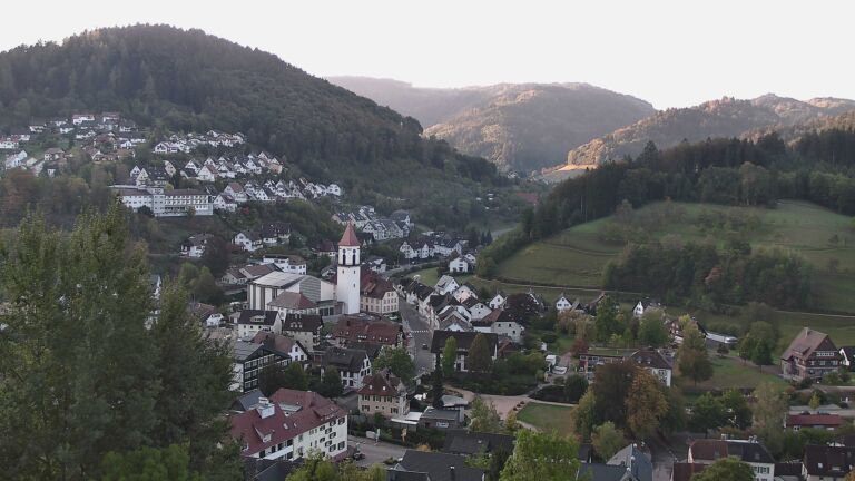 Dieses Bild zeigt eine Webcam-Aufnahme von Ottenhöfen, aufgenommen am Montag, den 05.10.2026 um 08:30 Uhr
