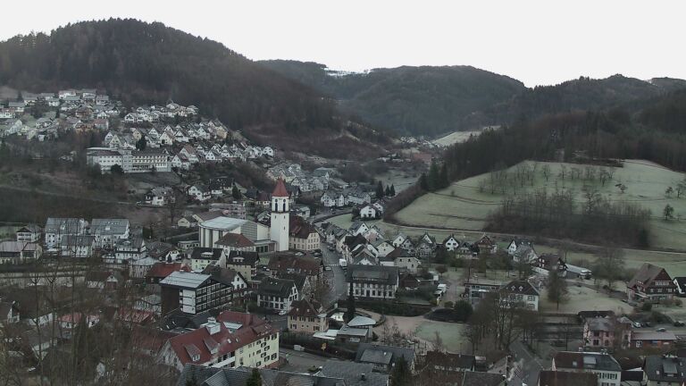 Dieses Bild zeigt eine Webcam-Aufnahme von Ottenhöfen, aufgenommen am Freitag, den 30.01.2026 um 08:20 Uhr