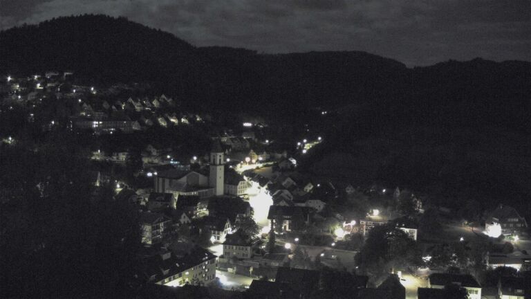 Dieses Bild zeigt eine Webcam-Aufnahme von Ottenhöfen, aufgenommen am Dienstag, den 01.09.2026 um 01:30 Uhr