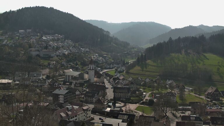 Dieses Bild zeigt eine Webcam-Aufnahme von Ottenhöfen, aufgenommen am Sonntag, den 22.03.2026 um 11:50 Uhr