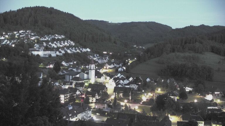 Dieses Bild zeigt eine Webcam-Aufnahme von Ottenhöfen, aufgenommen am Freitag, den 22.05.2026 um 22:00 Uhr