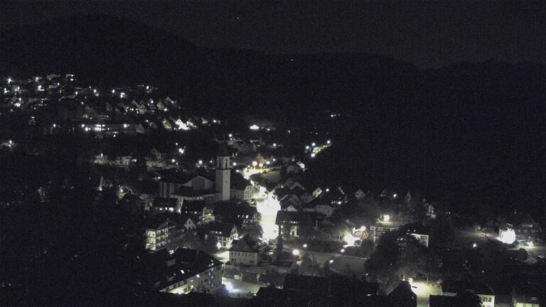 Dieses Bild zeigt eine Webcam-Aufnahme von Ottenhöfen, aufgenommen am Freitag, den 18.09.2026 um 23:00 Uhr