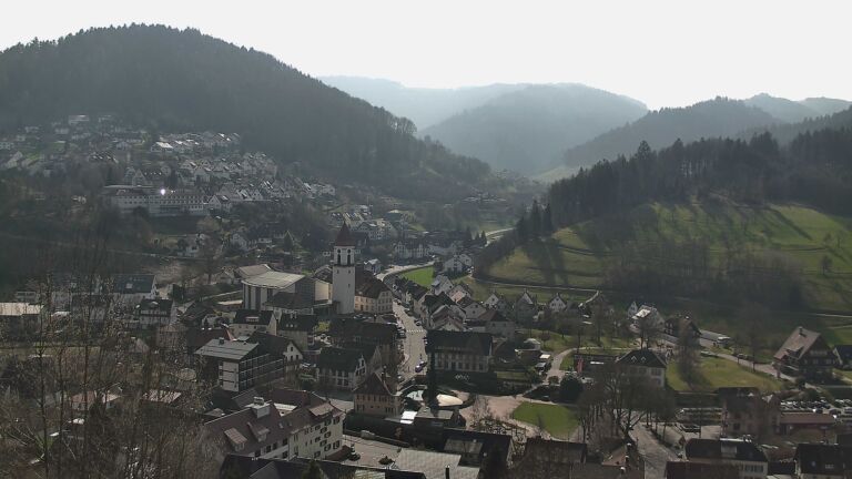 Dieses Bild zeigt eine Webcam-Aufnahme von Ottenhöfen, aufgenommen am Sonntag, den 08.03.2026 um 11:30 Uhr