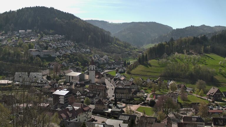 Dieses Bild zeigt eine Webcam-Aufnahme von Ottenhöfen, aufgenommen am Samstag, den 11.04.2026 um 11:50 Uhr