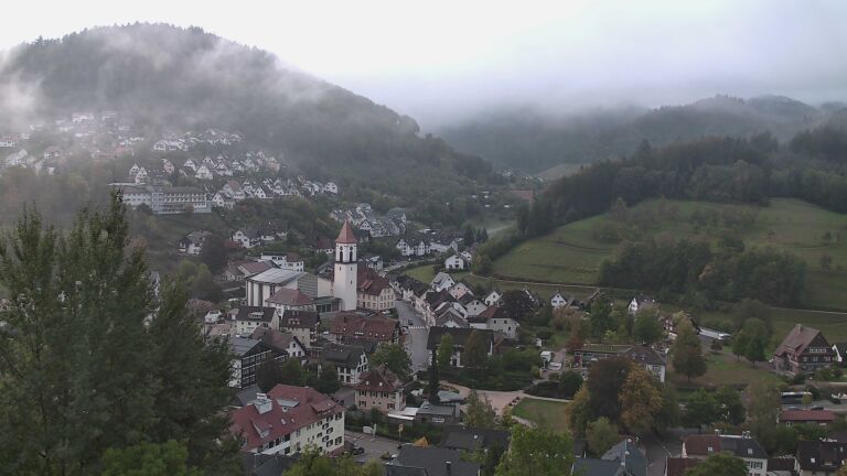Dieses Bild zeigt eine Webcam-Aufnahme von Ottenhöfen, aufgenommen am Freitag, den 02.10.2026 um 07:50 Uhr