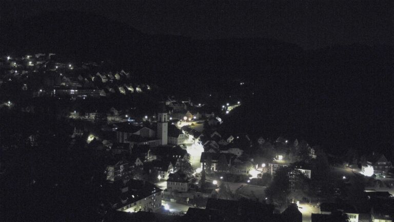 Dieses Bild zeigt eine Webcam-Aufnahme von Ottenhöfen, aufgenommen am Dienstag, den 13.10.2026 um 03:30 Uhr