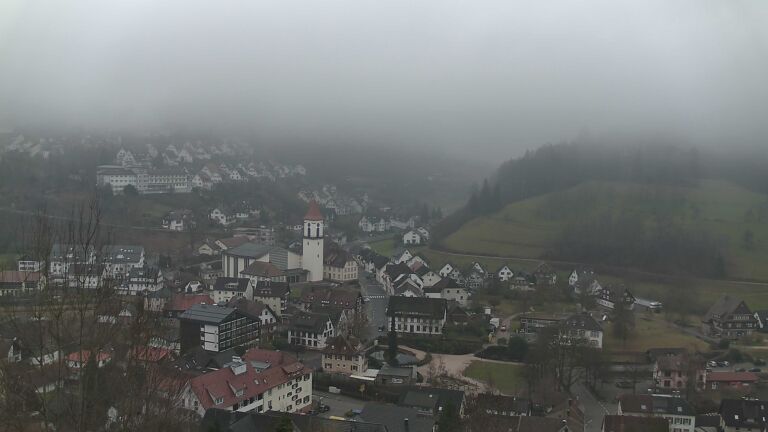 Dieses Bild zeigt eine Webcam-Aufnahme von Ottenhöfen, aufgenommen am Dienstag, den 03.02.2026 um 09:50 Uhr