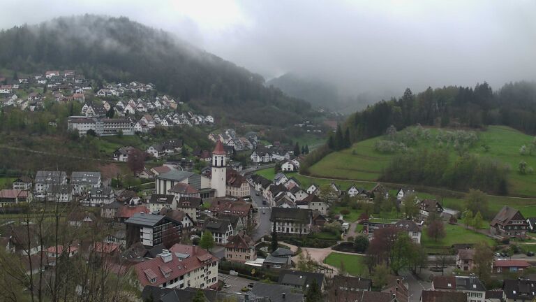 Dieses Bild zeigt eine Webcam-Aufnahme von Ottenhöfen, aufgenommen am Dienstag, den 14.04.2026 um 08:00 Uhr