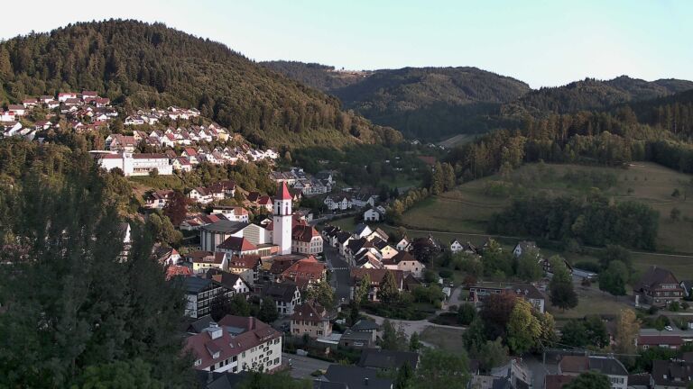 Dieses Bild zeigt eine Webcam-Aufnahme von Ottenhöfen, aufgenommen am Sonntag, den 02.08.2026 um 20:10 Uhr