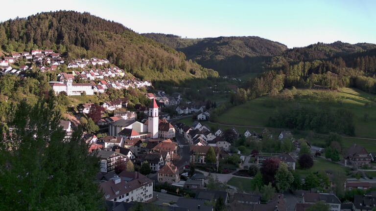 Dieses Bild zeigt eine Webcam-Aufnahme von Ottenhöfen, aufgenommen am Freitag, den 01.05.2026 um 19:50 Uhr
