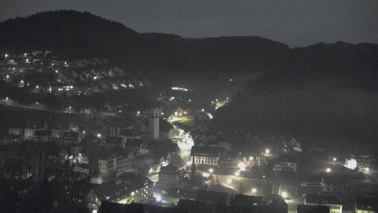 Dieses Bild zeigt eine Webcam-Aufnahme von Ottenhöfen, aufgenommen am Dienstag, den 03.02.2026 um 02:30 Uhr