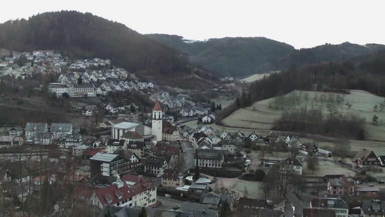 Dieses Bild zeigt eine Webcam-Aufnahme von Ottenhöfen, aufgenommen am Freitag, den 30.01.2026 um 07:50 Uhr