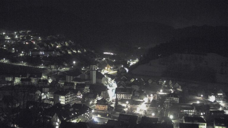 Dieses Bild zeigt eine Webcam-Aufnahme von Ottenhöfen, aufgenommen am Freitag, den 09.01.2026 um 04:00 Uhr