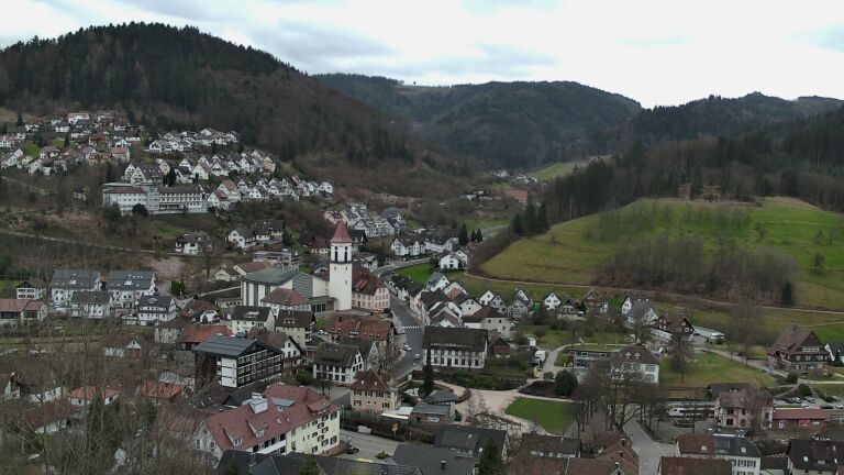 Dieses Bild zeigt eine Webcam-Aufnahme von Ottenhöfen, aufgenommen am Samstag, den 28.02.2026 um 14:40 Uhr