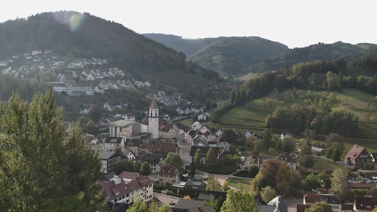 Dieses Bild zeigt eine Webcam-Aufnahme von Ottenhöfen, aufgenommen am Samstag, den 03.10.2026 um 09:50 Uhr