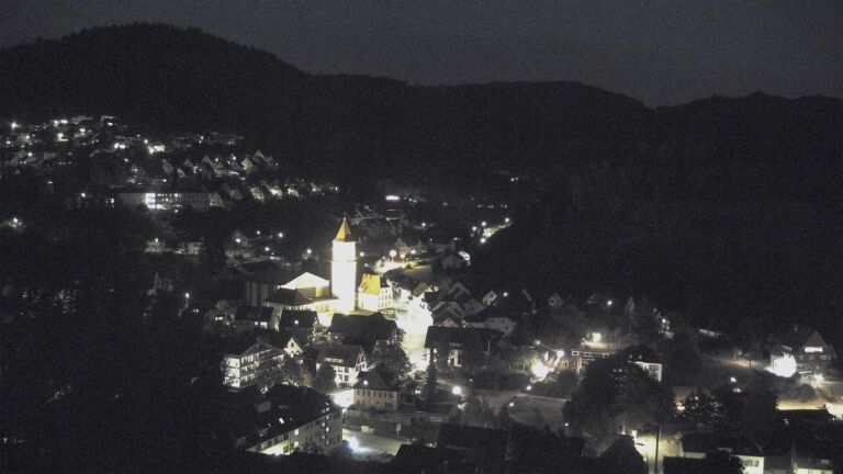 Dieses Bild zeigt eine Webcam-Aufnahme von Ottenhöfen, aufgenommen am Montag, den 10.08.2026 um 22:00 Uhr