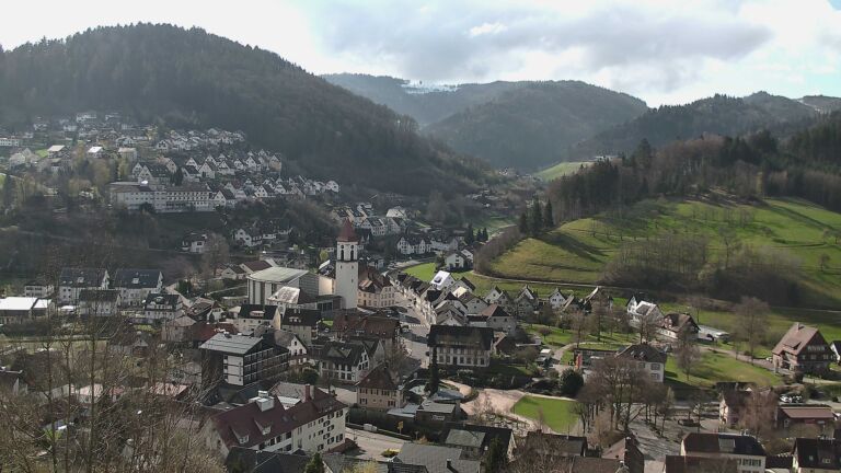 Dieses Bild zeigt eine Webcam-Aufnahme von Ottenhöfen, aufgenommen am Freitag, den 27.03.2026 um 09:40 Uhr