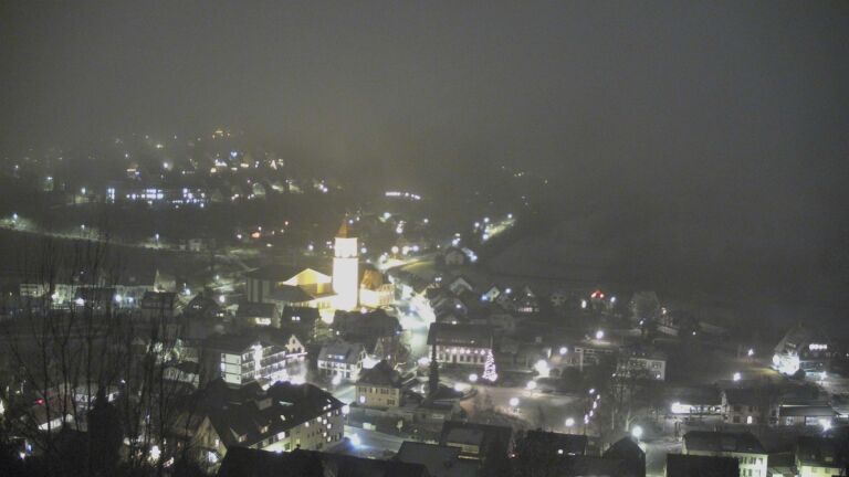 Dieses Bild zeigt eine Webcam-Aufnahme von Ottenhöfen, aufgenommen am Montag, den 29.12.2025 um 20:00 Uhr