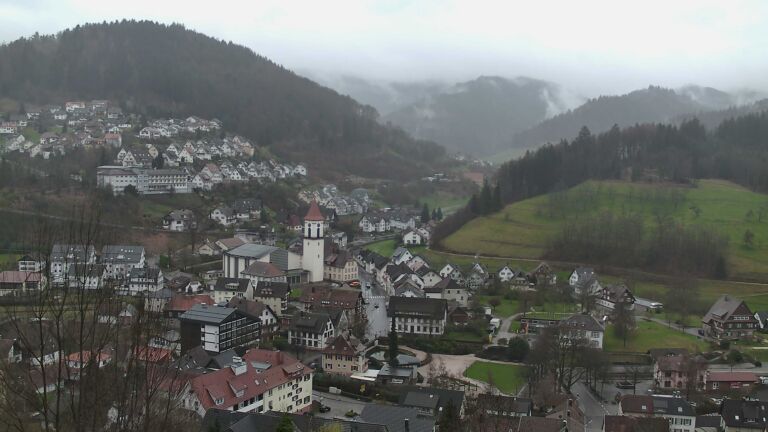 Dieses Bild zeigt eine Webcam-Aufnahme von Ottenhöfen, aufgenommen am Samstag, den 14.03.2026 um 09:30 Uhr