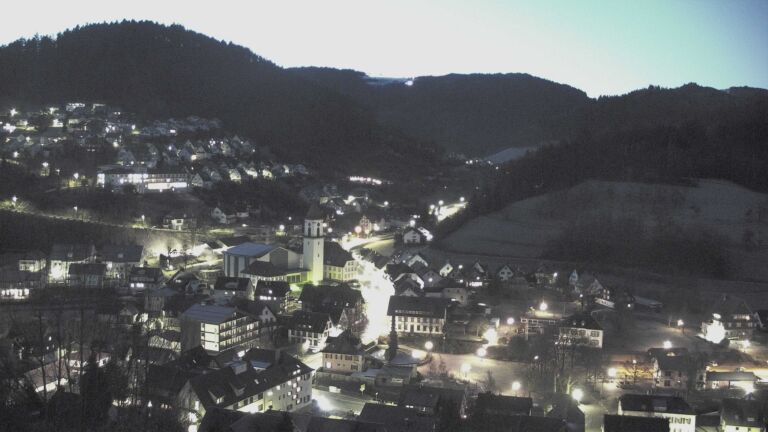 Dieses Bild zeigt eine Webcam-Aufnahme von Ottenhöfen, aufgenommen am Freitag, den 30.01.2026 um 07:10 Uhr