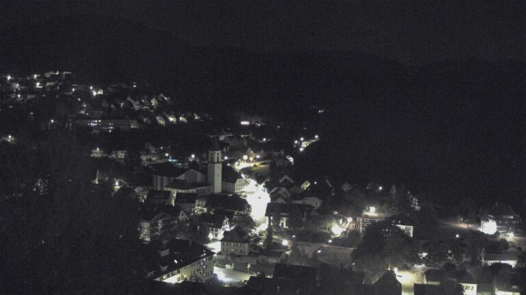 Dieses Bild zeigt eine Webcam-Aufnahme von Ottenhöfen, aufgenommen am Samstag, den 15.08.2026 um 03:00 Uhr