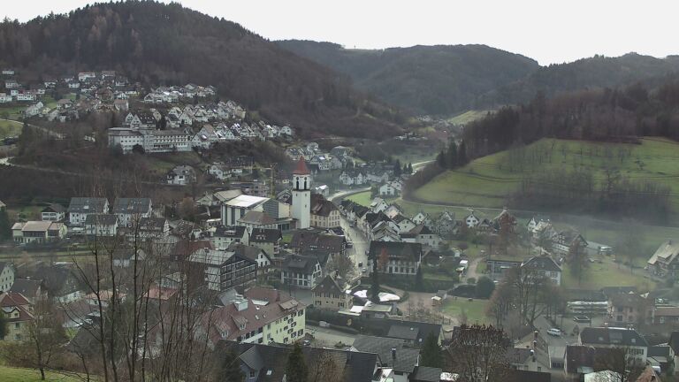 Dieses Bild zeigt eine Webcam-Aufnahme von Ottenhöfen, aufgenommen am Mittwoch, den 17.12.2025 um 10:40 Uhr