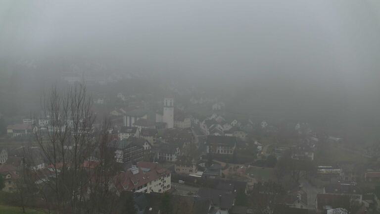 Dieses Bild zeigt eine Webcam-Aufnahme von Ottenhöfen, aufgenommen am Dienstag, den 16.12.2025 um 15:50 Uhr