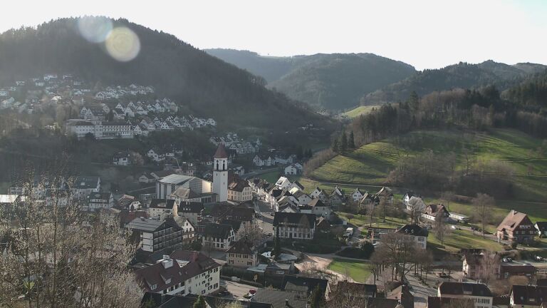 Dieses Bild zeigt eine Webcam-Aufnahme von Ottenhöfen, aufgenommen am Donnerstag, den 05.03.2026 um 09:10 Uhr