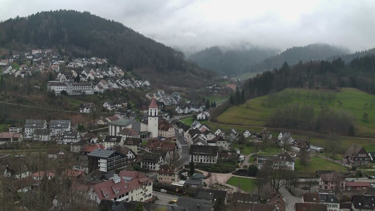 Dieses Bild zeigt eine Webcam-Aufnahme von Ottenhöfen, aufgenommen am Sonntag, den 15.03.2026 um 09:30 Uhr