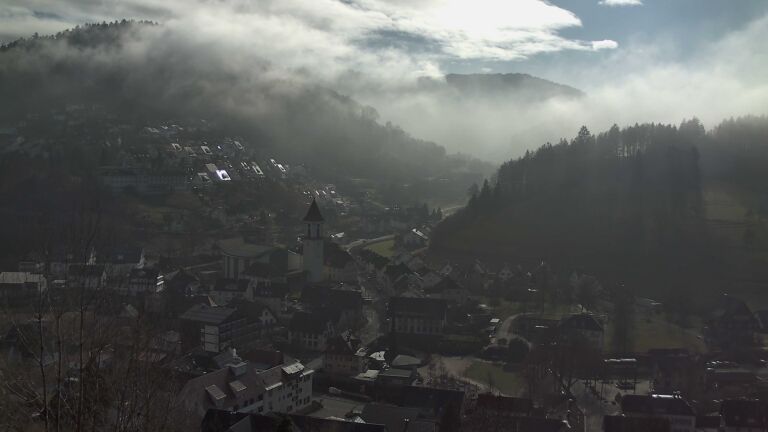 Dieses Bild zeigt eine Webcam-Aufnahme von Ottenhöfen, aufgenommen am Donnerstag, den 05.02.2026 um 12:40 Uhr