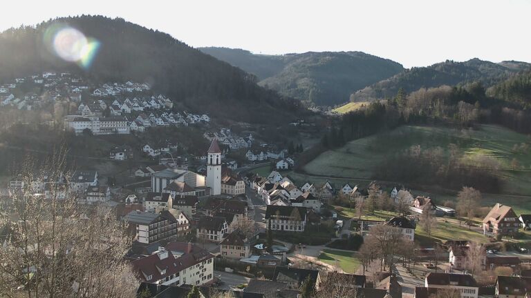 Dieses Bild zeigt eine Webcam-Aufnahme von Ottenhöfen, aufgenommen am Montag, den 02.03.2026 um 08:50 Uhr