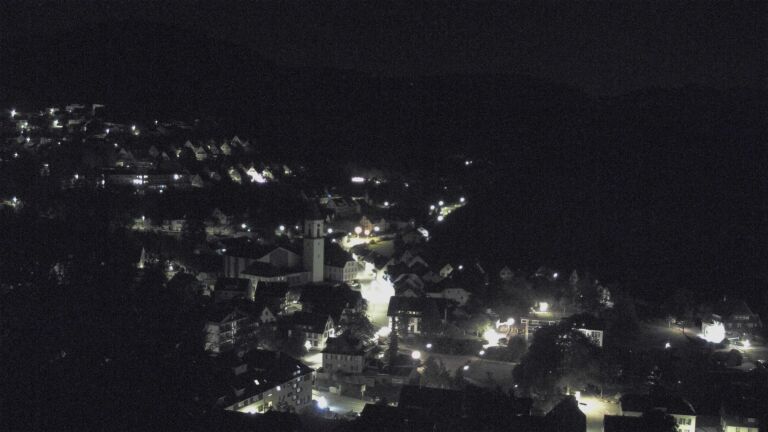 Dieses Bild zeigt eine Webcam-Aufnahme von Ottenhöfen, aufgenommen am Samstag, den 19.09.2026 um 02:00 Uhr