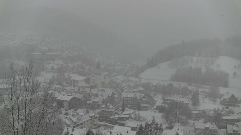 Dieses Bild zeigt eine Webcam-Aufnahme von Ottenhöfen, aufgenommen am Samstag, den 10.01.2026 um 15:00 Uhr