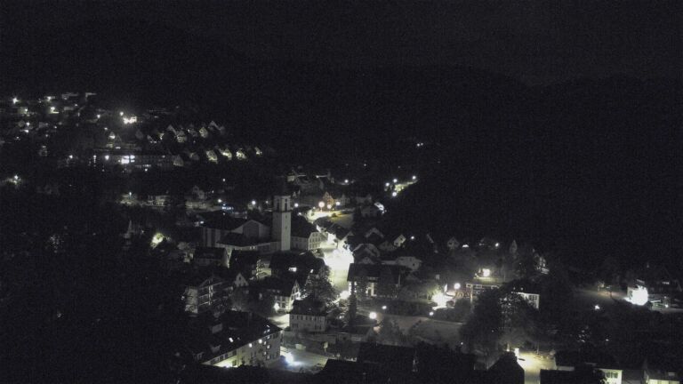 Dieses Bild zeigt eine Webcam-Aufnahme von Ottenhöfen, aufgenommen am Montag, den 12.10.2026 um 00:30 Uhr
