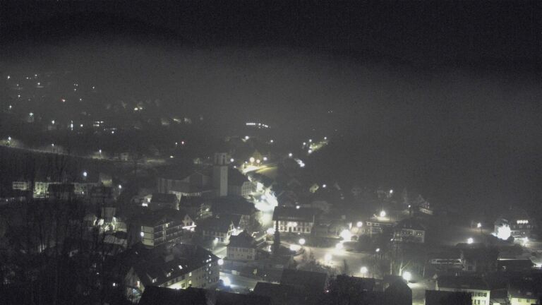 Dieses Bild zeigt eine Webcam-Aufnahme von Ottenhöfen, aufgenommen am Samstag, den 27.12.2025 um 03:30 Uhr