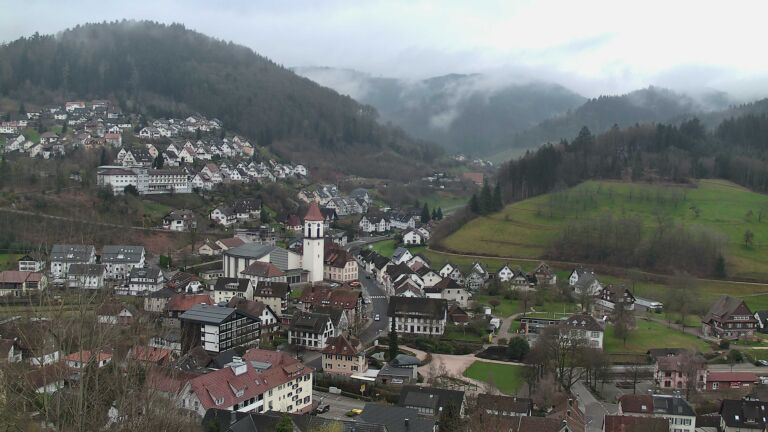 Dieses Bild zeigt eine Webcam-Aufnahme von Ottenhöfen, aufgenommen am Sonntag, den 15.03.2026 um 08:10 Uhr