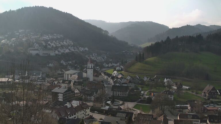 Dieses Bild zeigt eine Webcam-Aufnahme von Ottenhöfen, aufgenommen am Sonntag, den 22.03.2026 um 09:10 Uhr