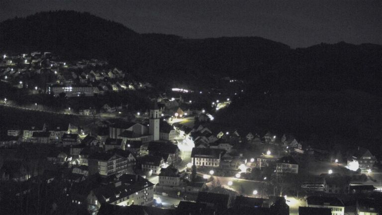 Dieses Bild zeigt eine Webcam-Aufnahme von Ottenhöfen, aufgenommen am Samstag, den 28.02.2026 um 03:30 Uhr