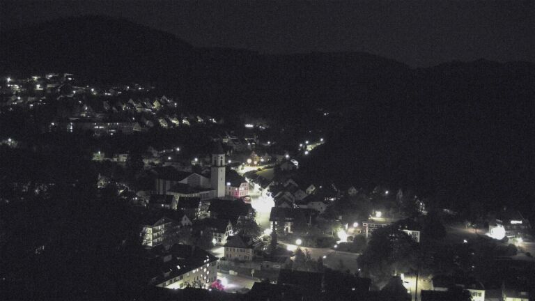 Dieses Bild zeigt eine Webcam-Aufnahme von Ottenhöfen, aufgenommen am Dienstag, den 14.07.2026 um 23:00 Uhr