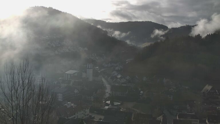 Dieses Bild zeigt eine Webcam-Aufnahme von Ottenhöfen, aufgenommen am Samstag, den 07.02.2026 um 09:40 Uhr