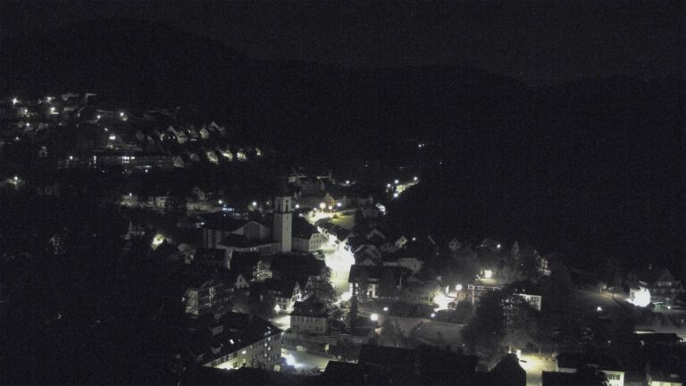 Dieses Bild zeigt eine Webcam-Aufnahme von Ottenhöfen, aufgenommen am Donnerstag, den 15.10.2026 um 03:30 Uhr