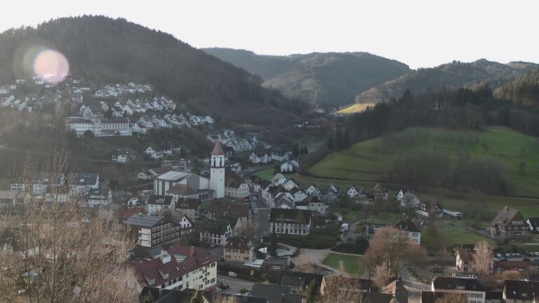 Dieses Bild zeigt eine Webcam-Aufnahme von Ottenhöfen, aufgenommen am Freitag, den 27.02.2026 um 08:30 Uhr