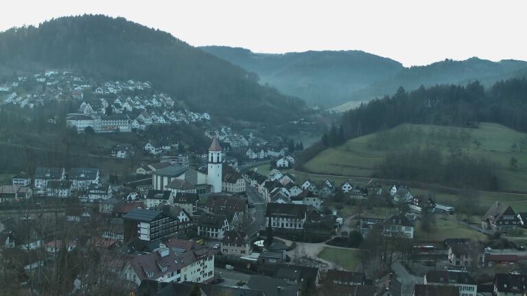 Dieses Bild zeigt eine Webcam-Aufnahme von Ottenhöfen, aufgenommen am Donnerstag, den 05.02.2026 um 07:40 Uhr