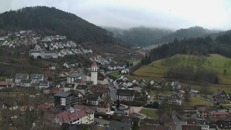 Dieses Bild zeigt eine Webcam-Aufnahme von Ottenhöfen, aufgenommen am Freitag, den 20.02.2026 um 12:40 Uhr